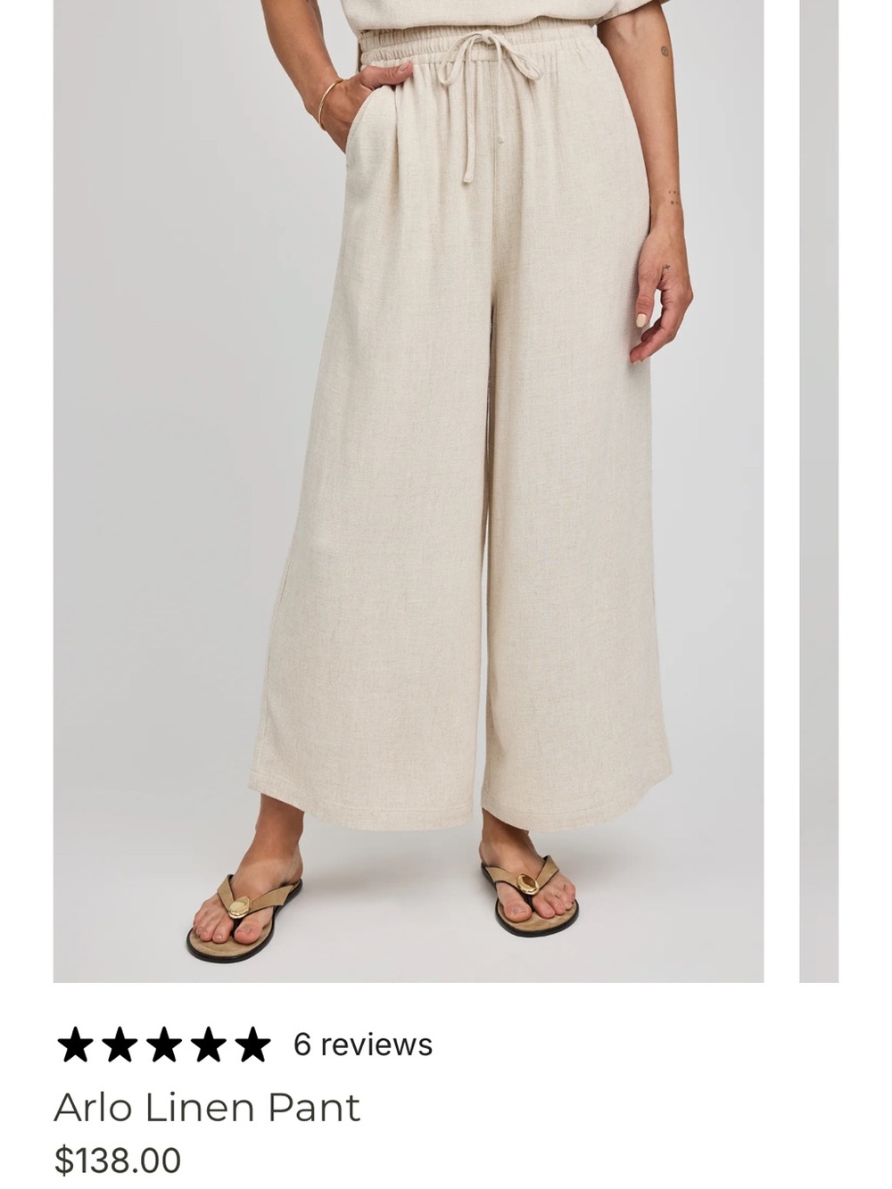 GENTLE FAWN - Arlo linen pant